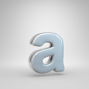 Gümüş renkli araba boya mektup bir küçük