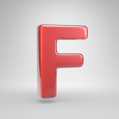 Mercan araba boya F harfi büyük harf.