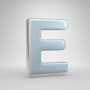 Gümüş renkli araba boya harf büyük harf E.