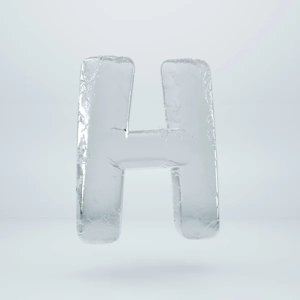 Ice Letter Uppercase — Stock Photo, Image