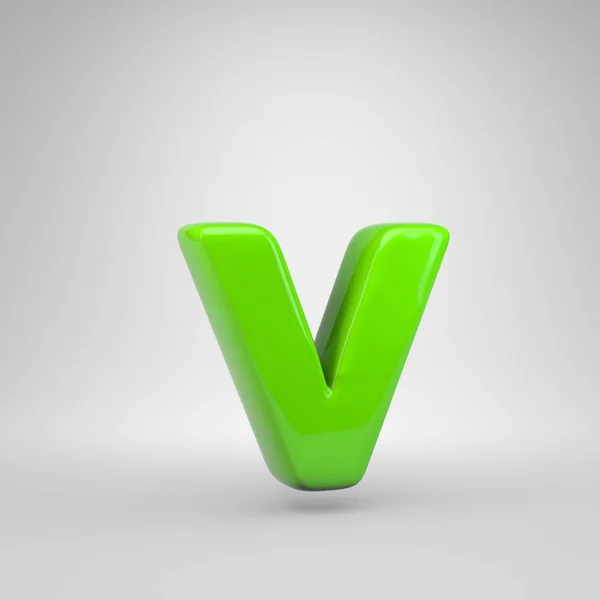 Ufo Grüne Farbe Buchstabe Kleinbuchstaben — Stockfoto