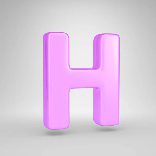 Glanzende Roze Bubble Gum Letter Hoofdletters — Stockfoto