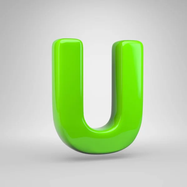Ufo Yeşil Renk Harfi Büyük Harf — Stok fotoğraf