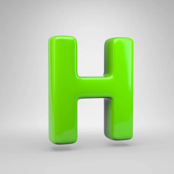 Ufo Green Color Letter Uppercase — Stock Photo, Image