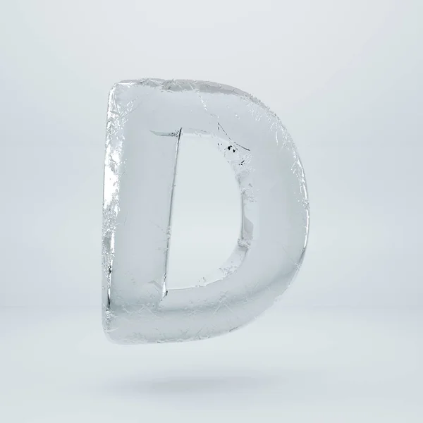 Lód Literę Wielkie Litery — Zdjęcie stockowe