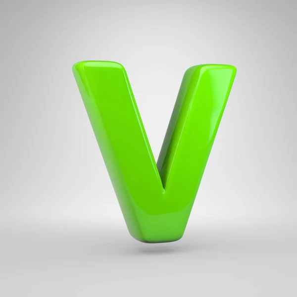 Ufo Green Color Letter Uppercase — Stock Photo, Image