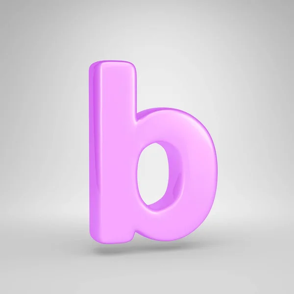 光滑的粉红色泡泡糖字母 — 图库照片