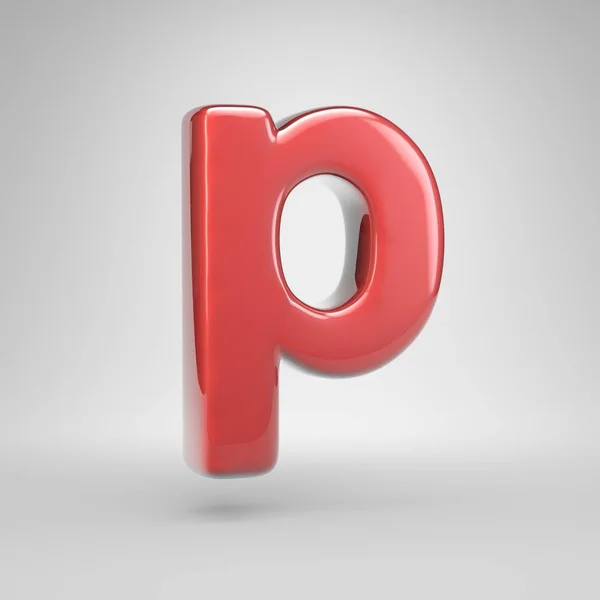 Coral Car Paint Letter Lowercase — Stock Photo, Image