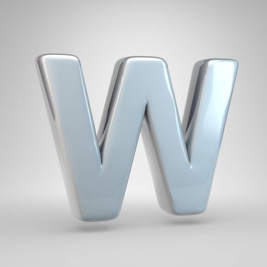 Gümüş renkli araba boya harf büyük harf W.