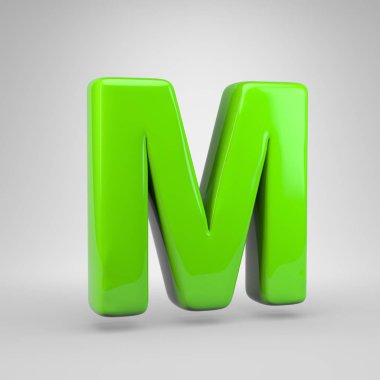 UFO yeşil renk a harfi büyük harf.