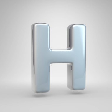 Gümüş renkli araba boya harfi büyük harf H. 