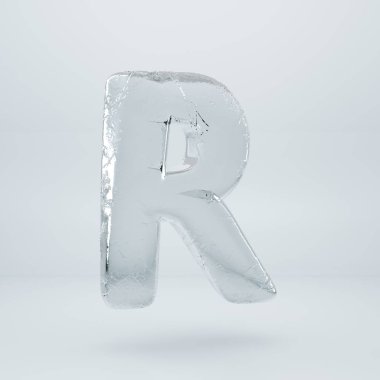 Buz harf büyük harf R. 