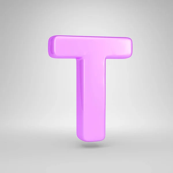 Glanzende Roze Bubble Gum Letter Hoofdletters — Stockfoto