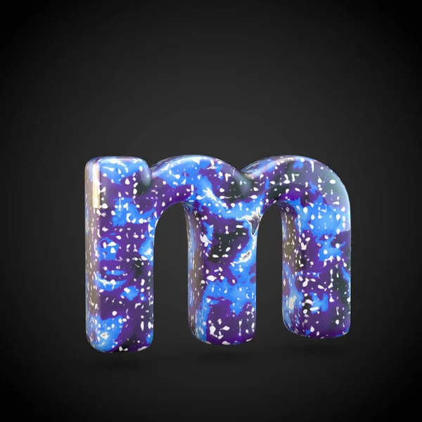 Acrylic pouring letter M lowercase
