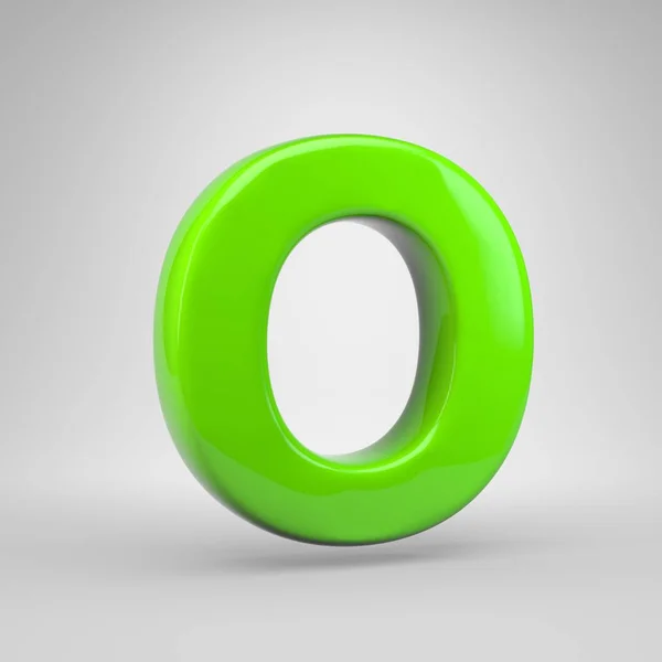 Ufo Green Color Letter Uppercase — Stock Photo, Image