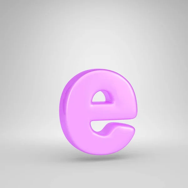 Glossy Pink Bubble Gum Letter Lowercase — Stock Photo, Image
