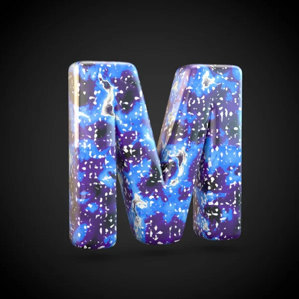 Acrylic pouring letter M uppercase