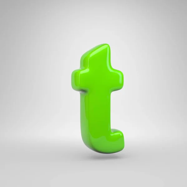 Ufo Green Color Letter Lowercase — Stock Photo, Image
