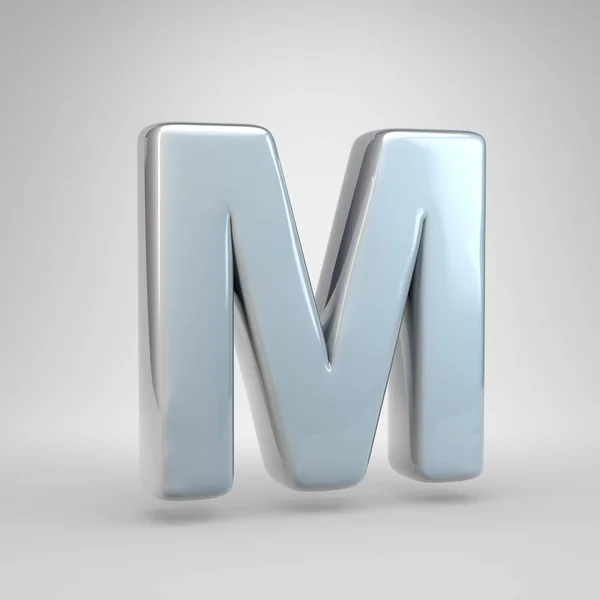 Silver Car Paint Letter Uppercase — Stock Photo, Image