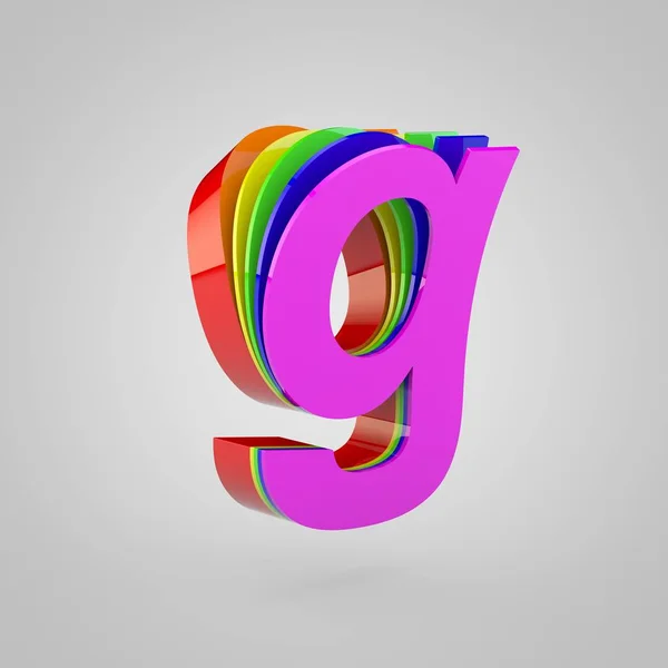 Letra Minúscula Orgullo Colores Concepto Alfabeto — Foto de Stock