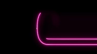 0 sayısı neon elektrikli parlayan hareket mendilleri ortaya ortaya.