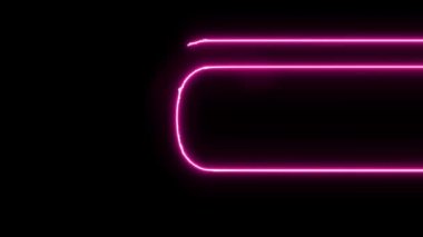 C harfi neon elektrik parlayan hareket mendilleri ortaya.