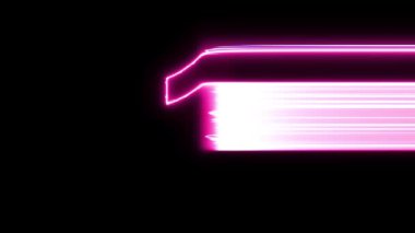 1 numara, neon elektrikli parlayan hareket mendillerini ortaya çıkararak ortaya.