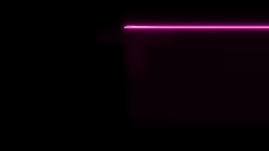 T harfi neon elektrik parlayan hareket mendilleri ortaya.