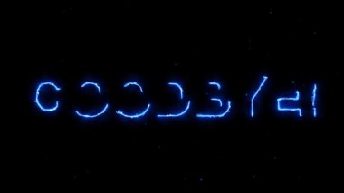 veda kelime neon elektrik parlayan ortaya