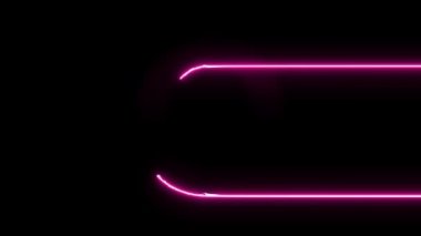 O harfi neon elektrik parlayan hareket mendilleri ortaya.