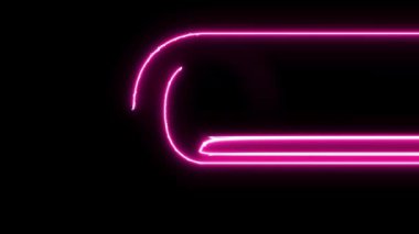 Q harfi neon elektrik parlayan hareket mendilleri ortaya.