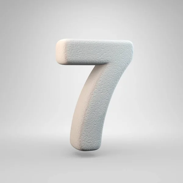 容積構造泡番号7は白い背景に隔離された レンダリングアルファベット バナー ポスター カバー ロゴデザインテンプレート要素のためのモダンフォント — ストック写真