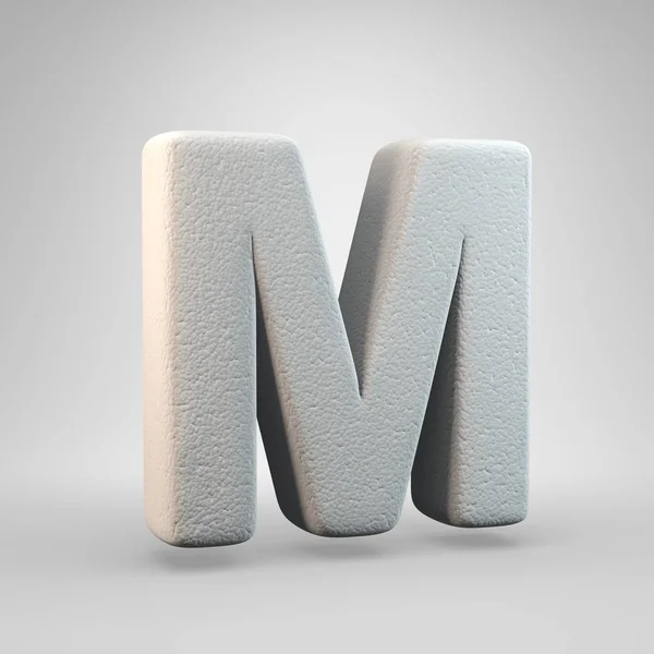 Volumetric Construction Foam Uppercase Letter Isolated White Background Rendered Alphabet — Stock Photo, Image