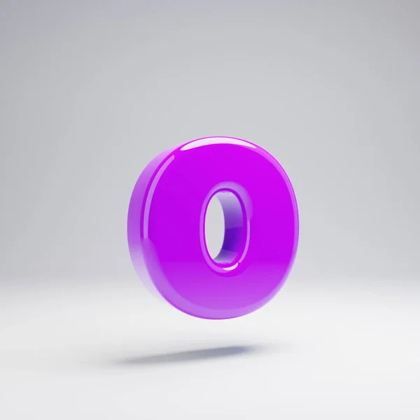 Объемный Фиолетовый Логотип Буквы Белом Фоне Рендеринг Алфавита Современный Шрифт — стоковое фото
