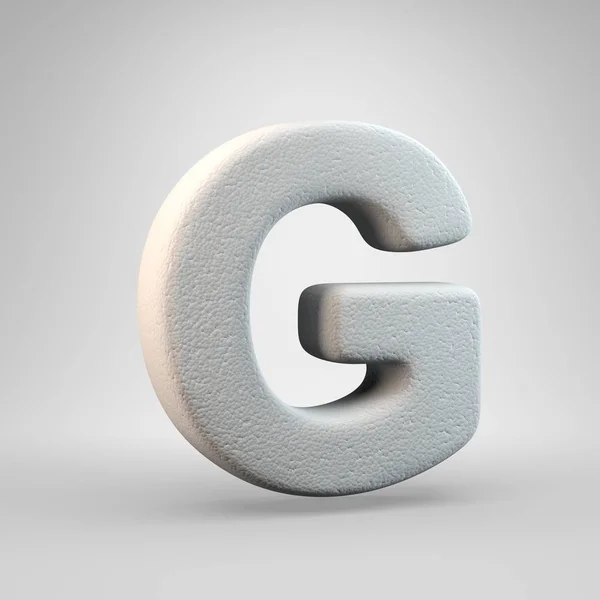 容積構造泡大文字Gは白い背景に隔離された レンダリングアルファベット バナー ポスター カバー ロゴデザインテンプレート要素のためのモダンフォント — ストック写真
