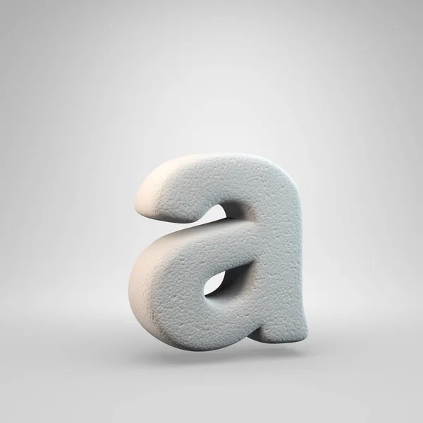 Volumetric Construction Foam Lowercase Letter Isolated White Background Rendered Alphabet — Stock Photo, Image