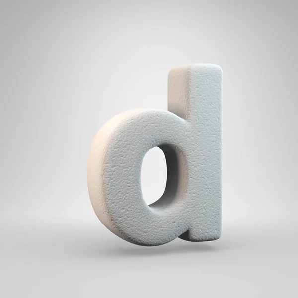 Volumetric Construction Foam Lowercase Letter Isolated White Background Rendered Alphabet — Stock Photo, Image