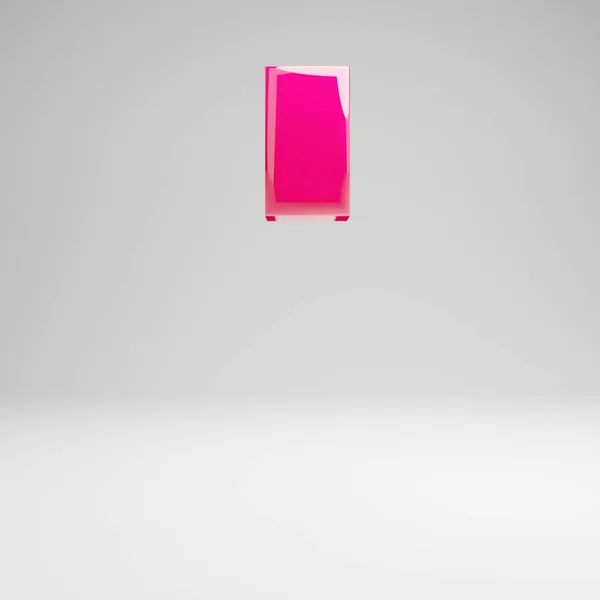Διαφανές σύμβολο ροζ εισαγωγικά που απομονώνεται σε λευκό φόντο. — Φωτογραφία Αρχείου