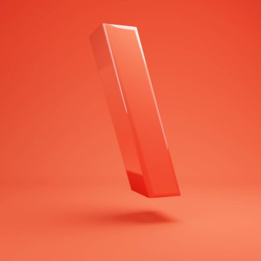 Arka eğik çizgi sembolü. Parlak yansımaları ve gölge ile Yaşayan Coral yazı tipi