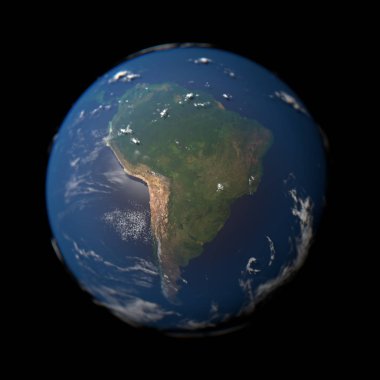 Planet Earth odak Brezilya ile makro kavramı.