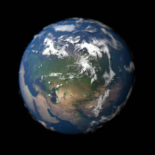 Planeta Pământ în conceptul macro cu Rusia în centrul atenției . — Fotografie, imagine de stoc