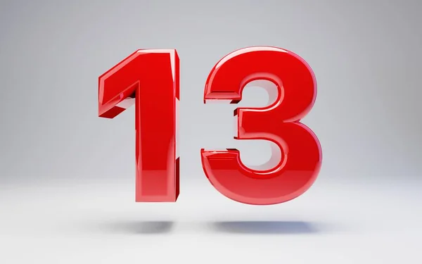 Goldener metallischer Ballon Nummer 14 isoliert auf weißem Hintergrund