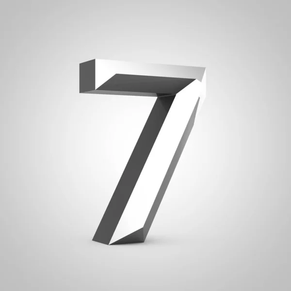 Metal chiseled number 7 — Stock Photo, Image