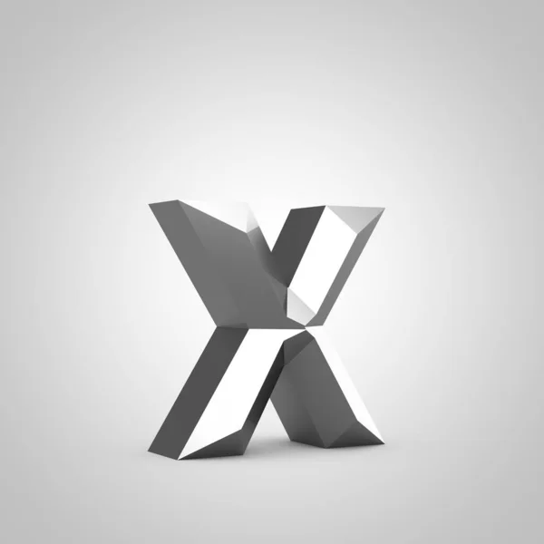 Métal ciselé lettre X minuscule — Photo