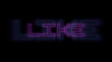 Retro metin animasyonu gibi. Metin ortalarda uçar ve bekler.