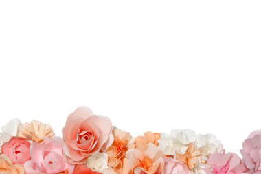 Renkli çiçekler arka plan deseni çok güzel tarzı kağıt. Zemin kopya alanı ile