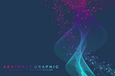 Bilimsel vektör çizim genetik mühendisliği ve gen manipülasyon kavramı. DNA sarmalı, Dna dizisi, molekül veya atom, nöronlar. Bilim veya tıbbi geçmişi için soyut yapı