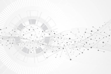 Büyük veri görselleştirme. Yapay zeka ve öğrenme kavramı makine. Grafik arka plan iletişim. Perspektif zemin görselleştirme. Vektör çizim.