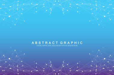 Büyük veri görselleştirme. Grafik arka plan iletişim. Perspektif zemin görselleştirme. Analitik ağ görselleştirme. Vektör çizim.