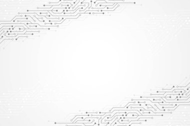 Soyut teknolojik altyapı devre kartı doku ile. Grafik tasarım elektronik anakart. İletişim ve mühendislik kavramı. Vektör çizim.
